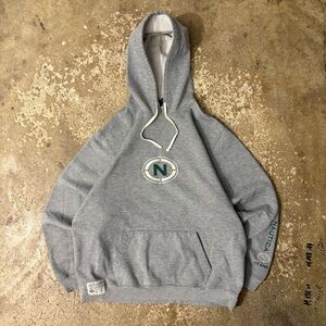 Vintage 90s Nautica Pullover Hoodie Sweatshirt Size XL Center Logo Skater Surfer